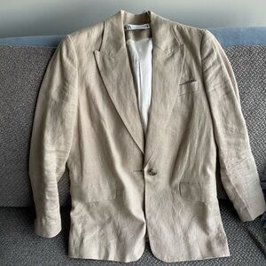 Linen women’s blazer Zara